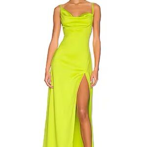 Camila Coelho Reyna Maxi Dress in Lime Green